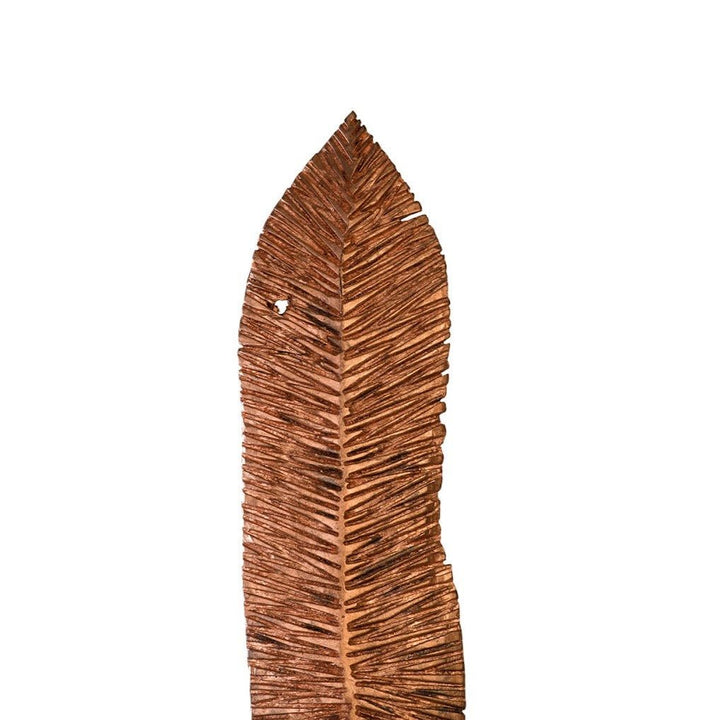 CARVED COPPER LEAF FLOOR SCULPTURES