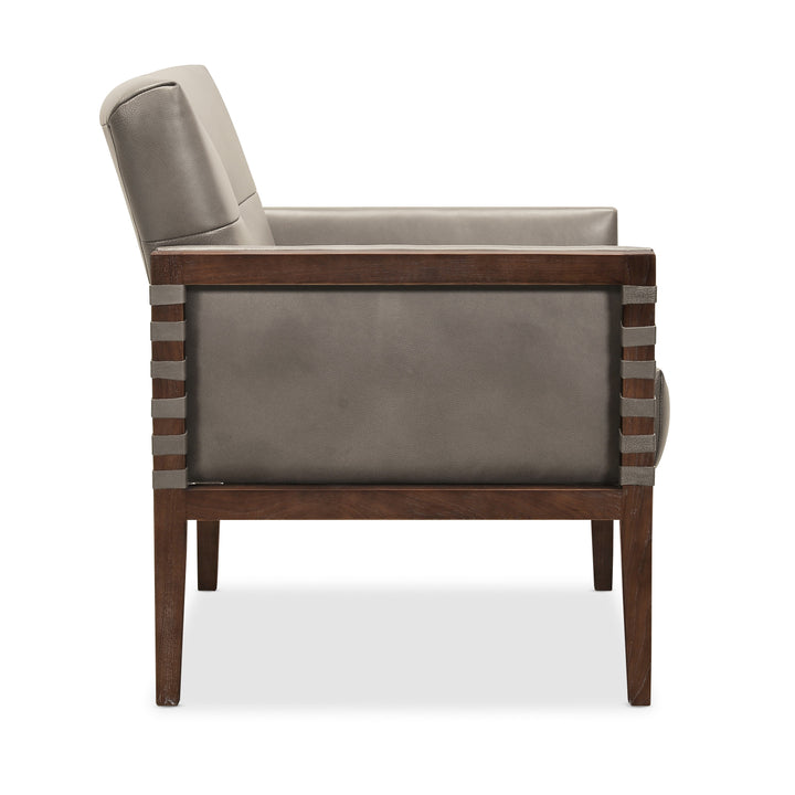 CARVERDALE LEATHER CLUB CHAIR