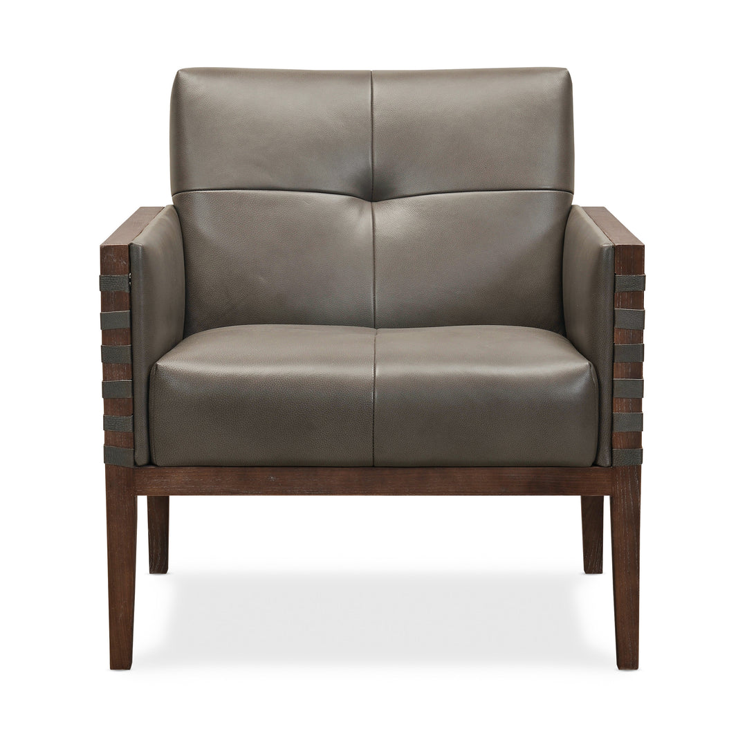 CARVERDALE LEATHER CLUB CHAIR