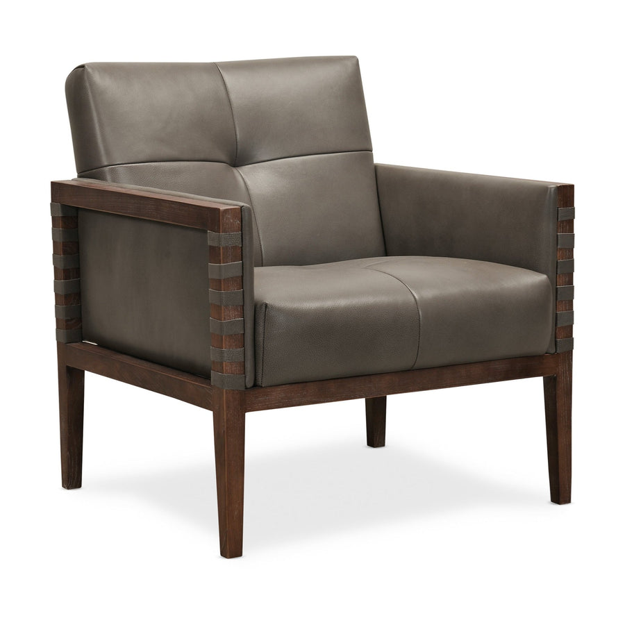 CARVERDALE LEATHER CLUB CHAIR