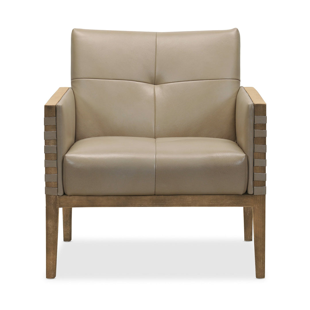 CARVERDALE LEATHER CLUB CHAIR