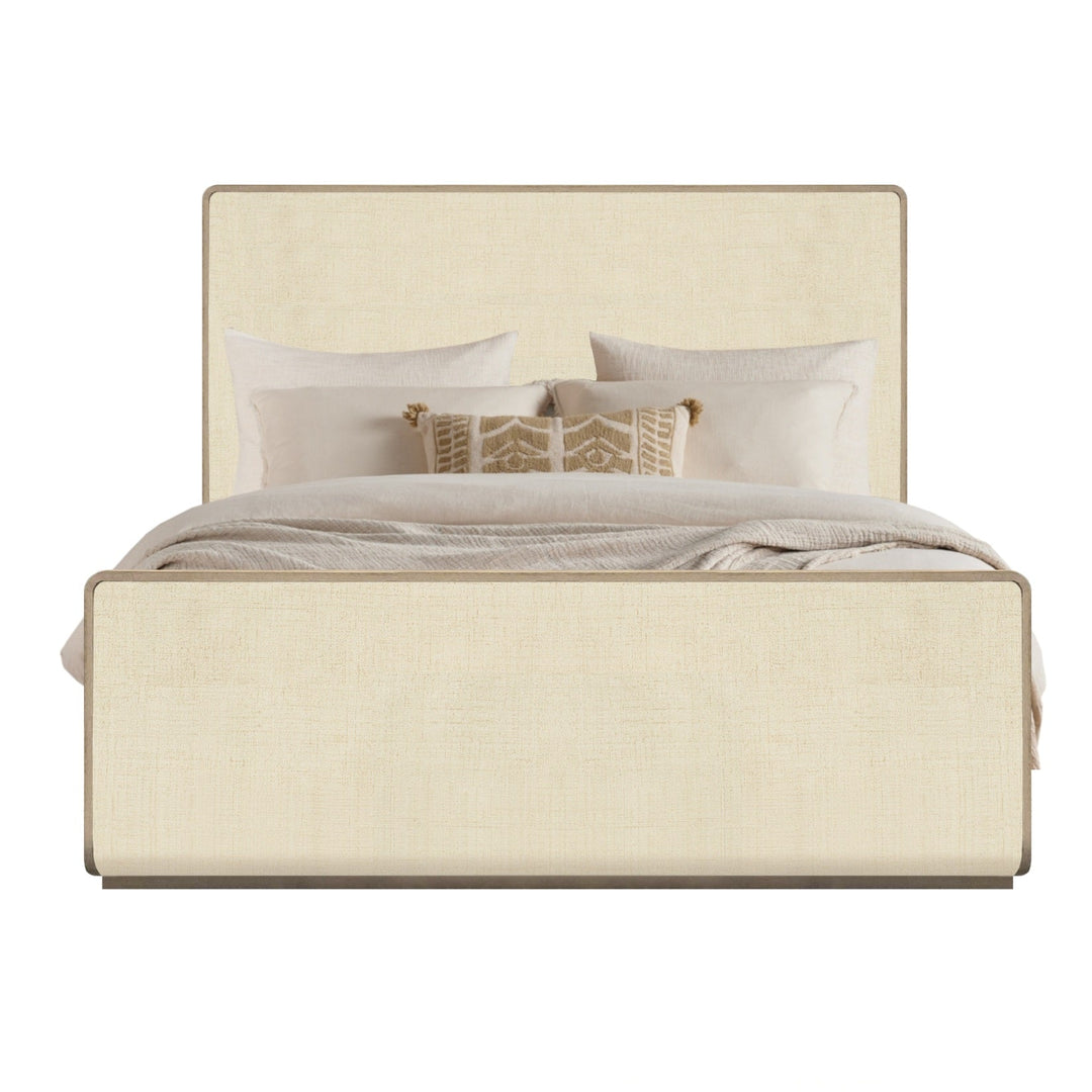 CASCADE BEACH BURLAP SLEIGH BED