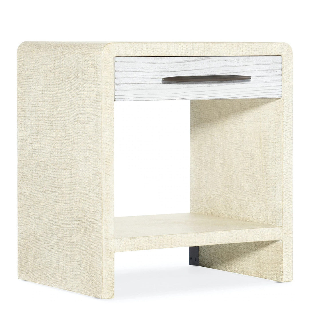 CASCADE BURLAP BLANC NIGHTSTAND