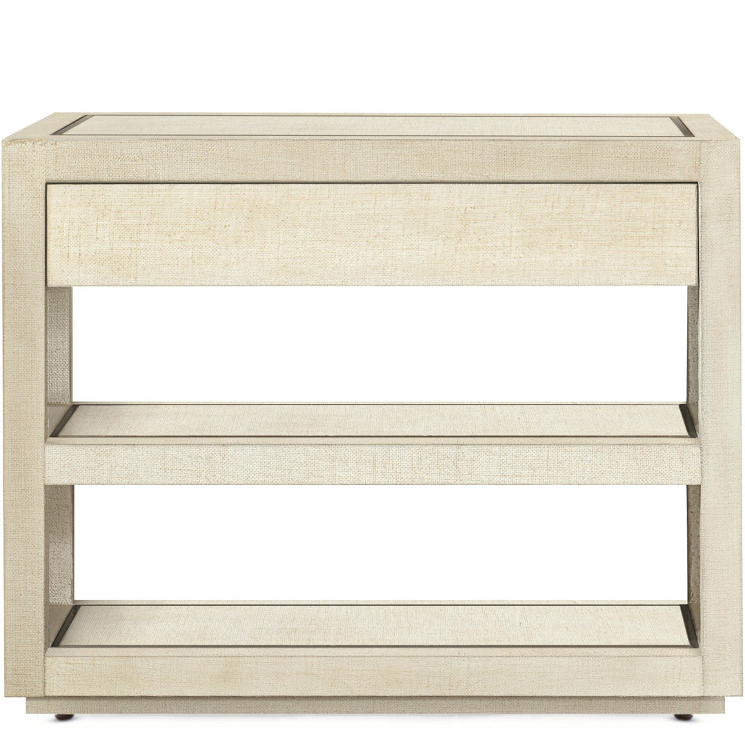 CASCADE BURLAP TEXTURED NIGHTSTAND