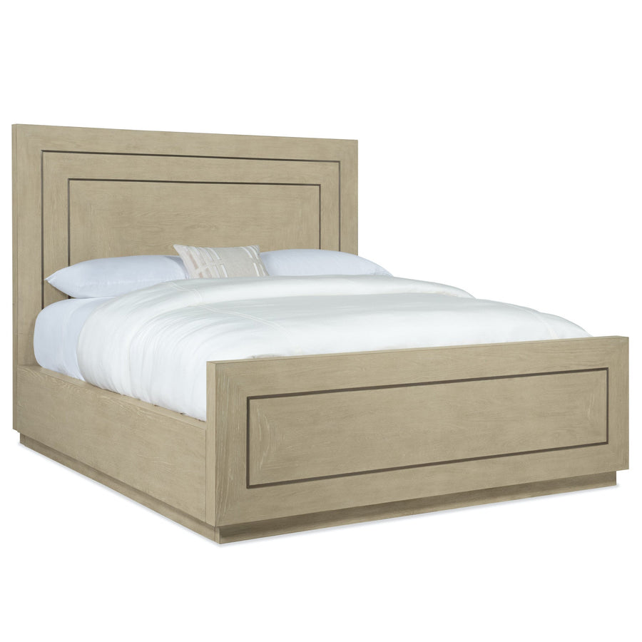 CASCADE OAK PANEL SLEIGH BED