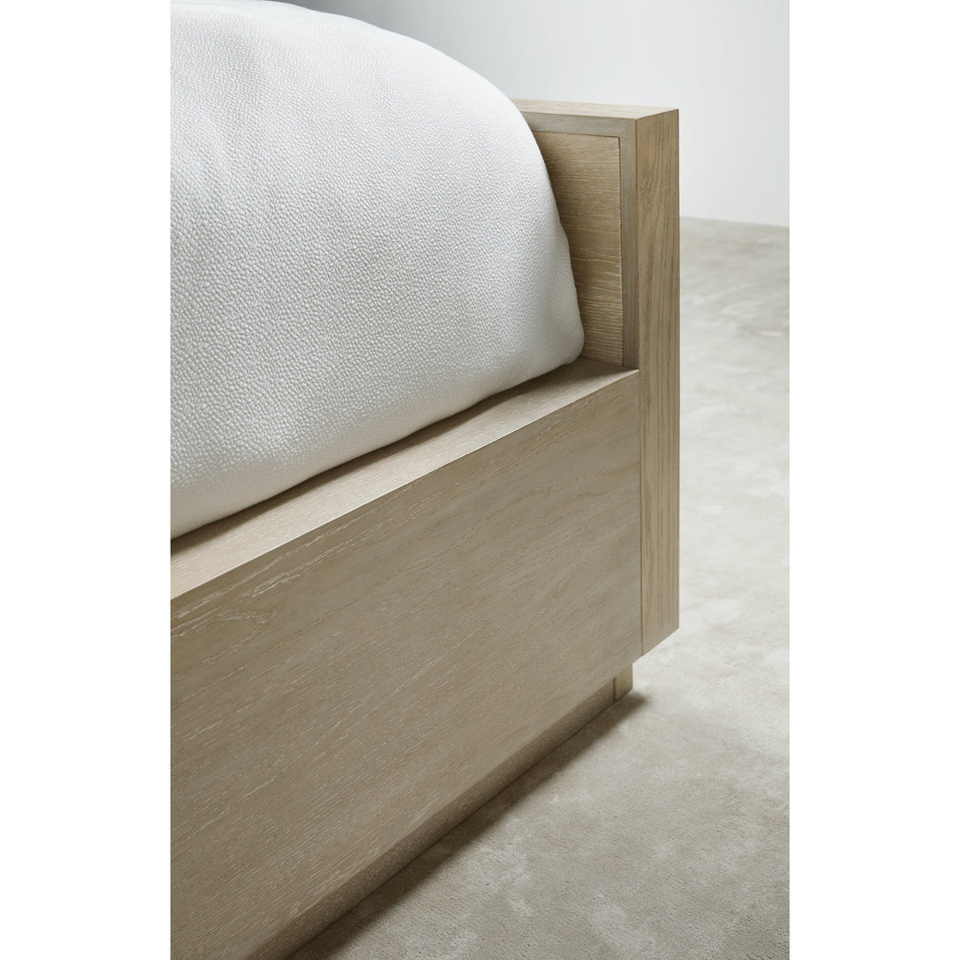 CASCADE OAK PANEL SLEIGH BED