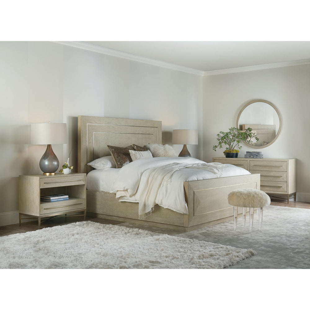 CASCADE OAK PANEL SLEIGH BED