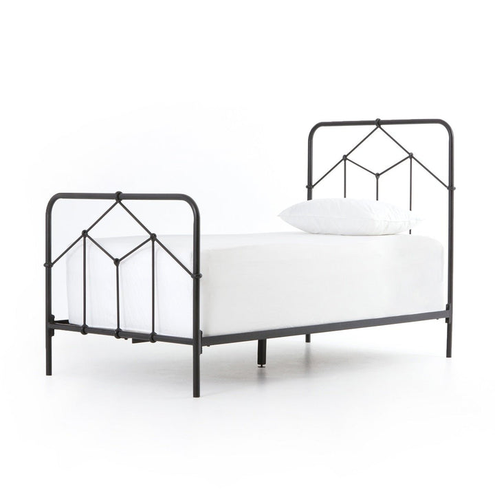 CASEY VINTAGE BLACK METAL BED