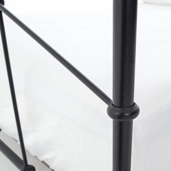 CASEY VINTAGE BLACK METAL BED
