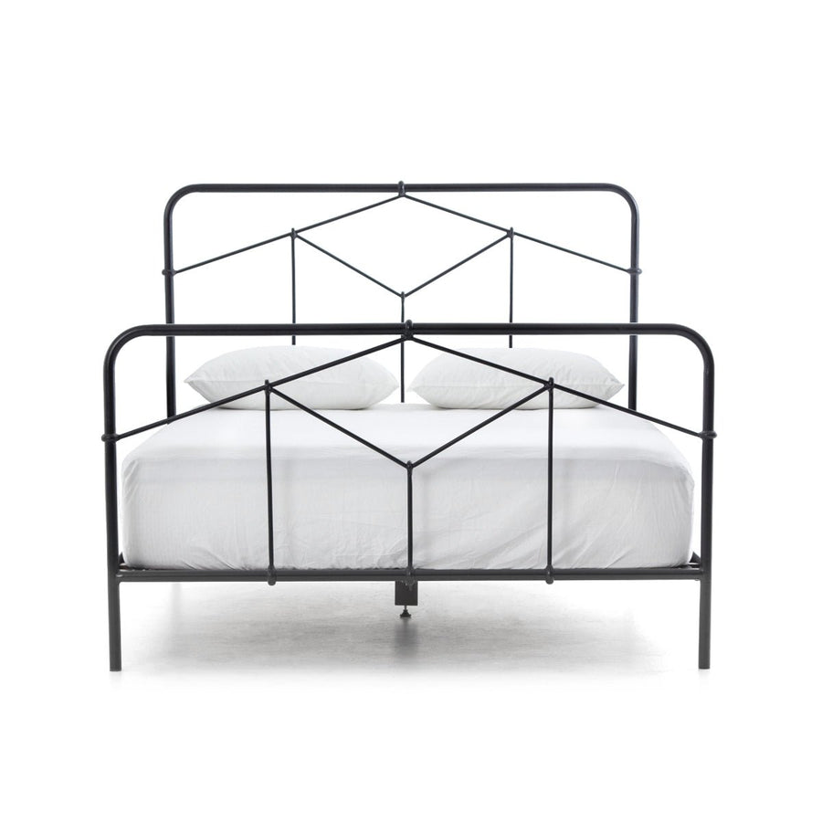 CASEY VINTAGE BLACK METAL BED
