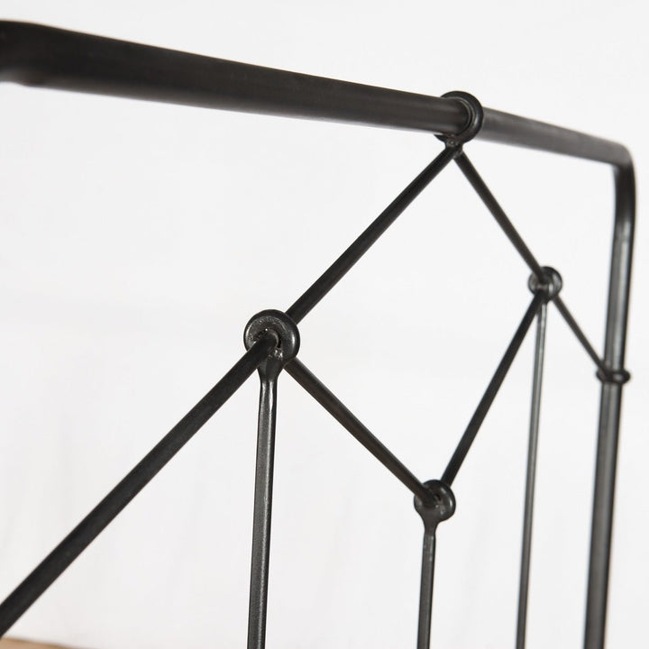 CASEY VINTAGE BLACK METAL BED
