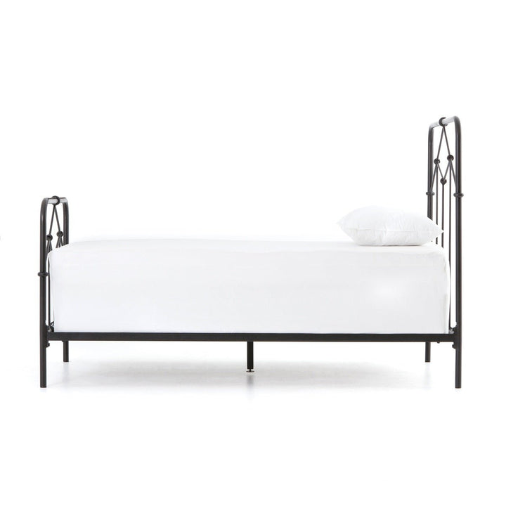 CASEY VINTAGE BLACK METAL BED