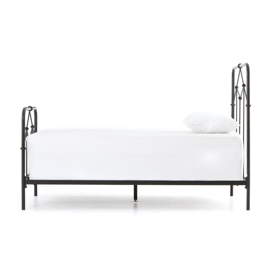 CASEY VINTAGE BLACK METAL BED