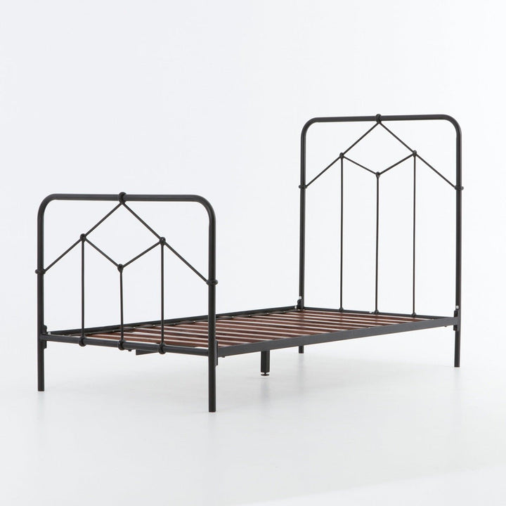 CASEY VINTAGE BLACK METAL BED