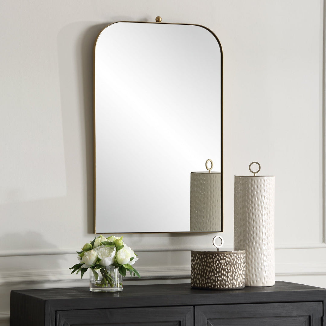 CASSIDY BRASS ARCH MIRROR