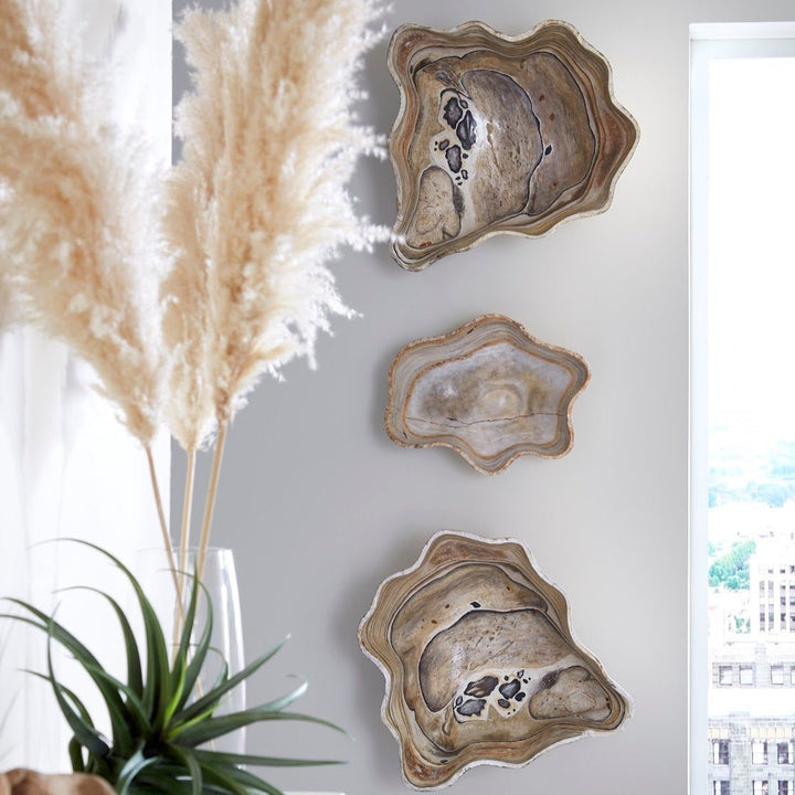 CAST ONYX BOWL WALL SCULPTURES