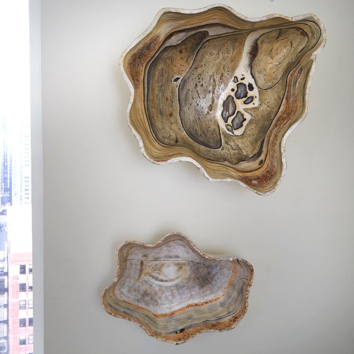 CAST ONYX BOWL WALL SCULPTURES