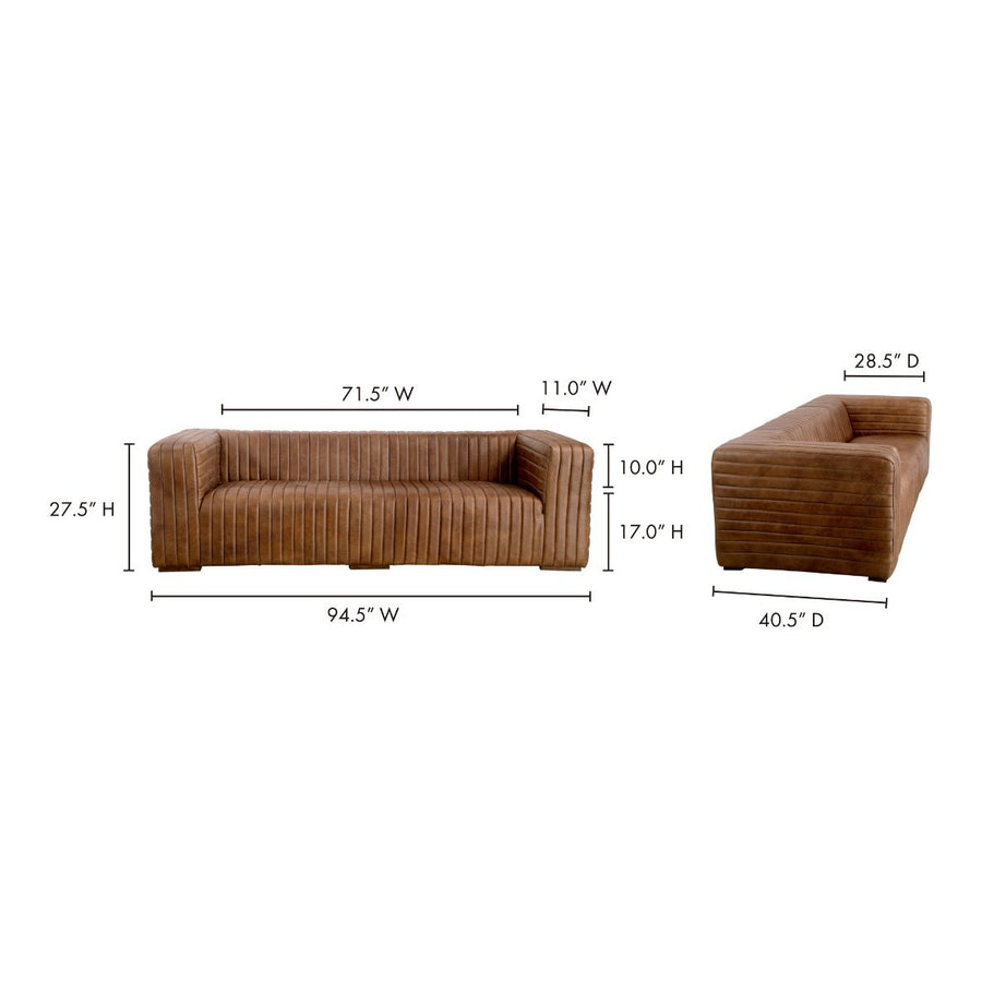 CASTLE VINTAGE LEATHER SOFA