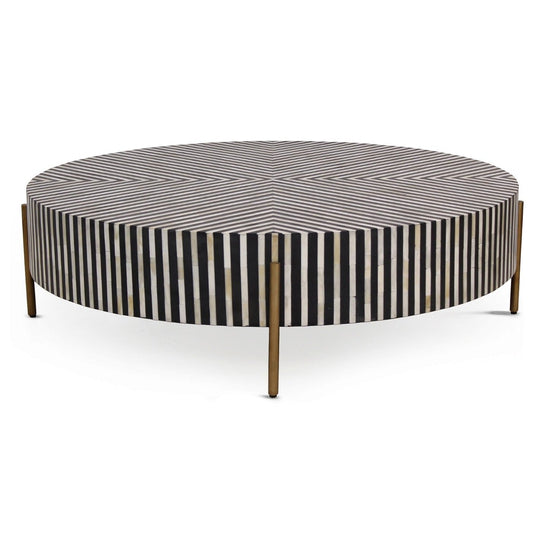 CHAMEAU OPTICAL INLAY COFFEE TABLE