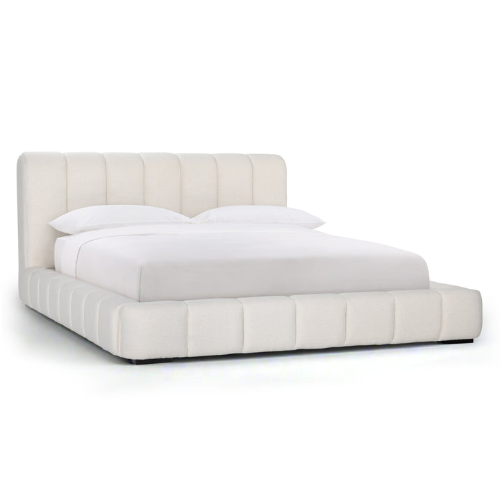 CHANNEL CREAM BOUCLE BED