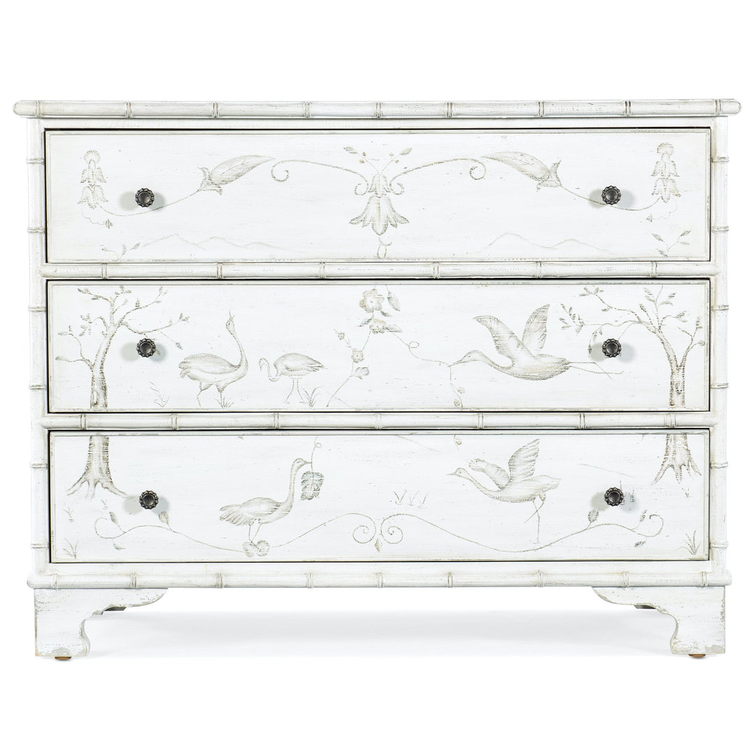 CHARLESTON ACCENT CHEST: WHITE HERON