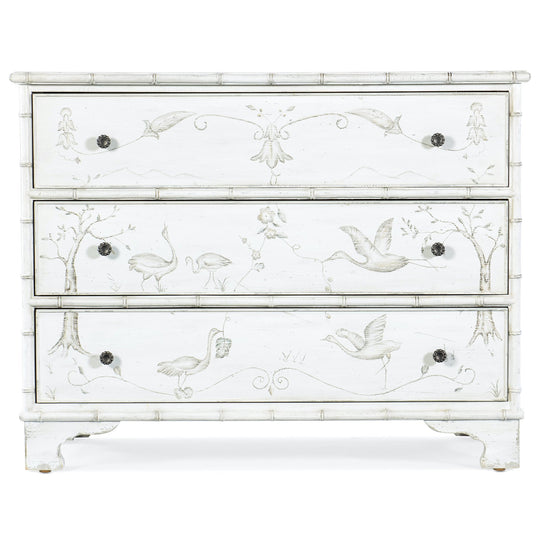 CHARLESTON ACCENT CHEST: WHITE HERON