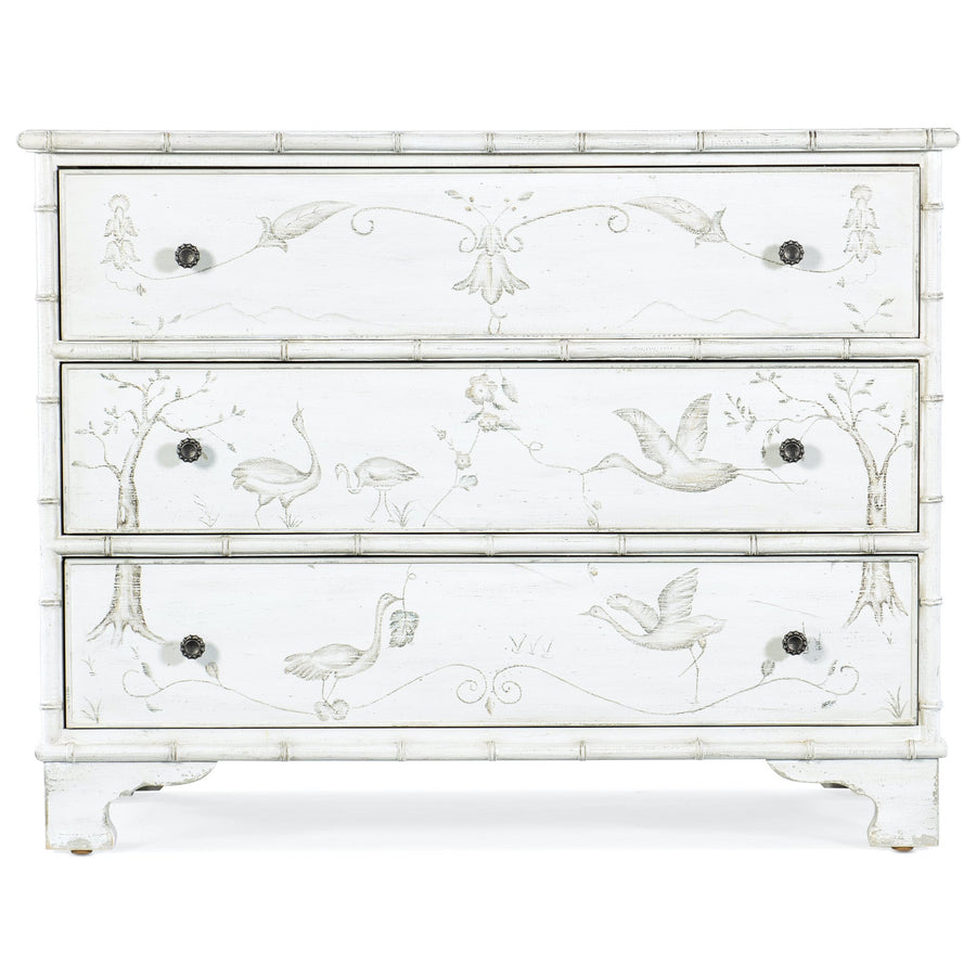 CHARLESTON ACCENT CHEST: WHITE HERON