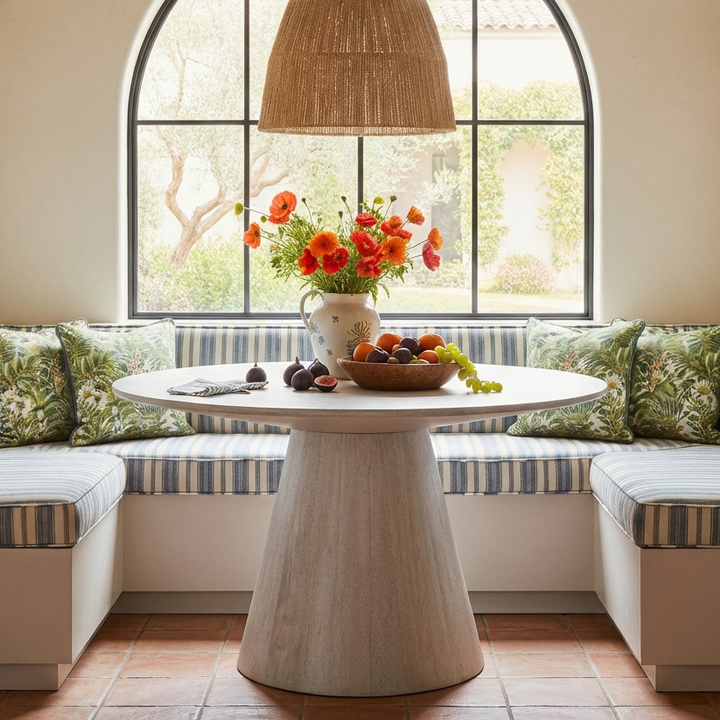 CHARRO 54"RD MANGO WOOD DINING TABLE