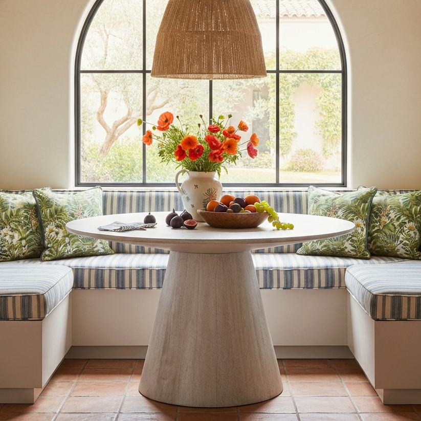 CHARRO 54"RD MANGO WOOD DINING TABLE