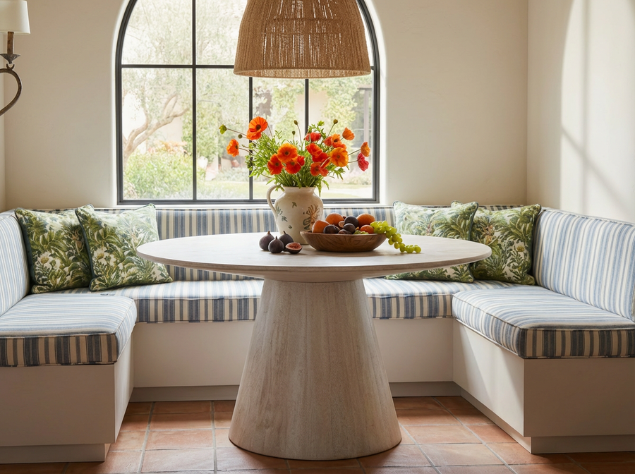 CHARRO 54"RD MANGO WOOD DINING TABLE