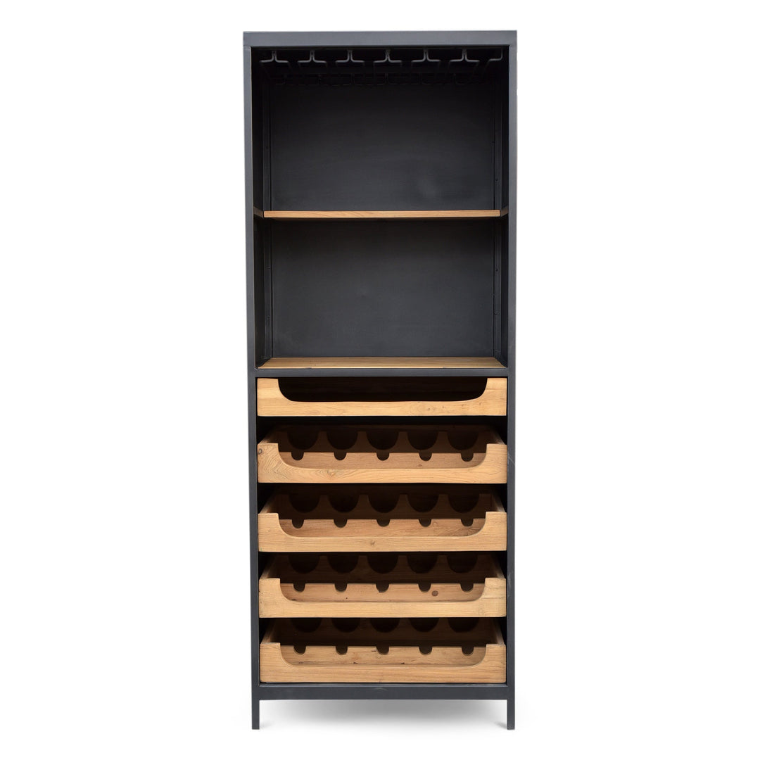 CHEFS TEAK WINE BAR CABINET