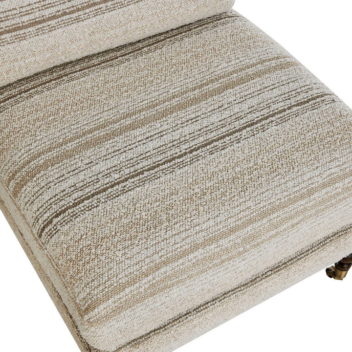 CHILTON BOUCLE STRIPED SLIPPER CHAIR