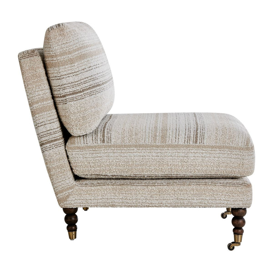 CHILTON BOUCLE STRIPED SLIPPER CHAIR