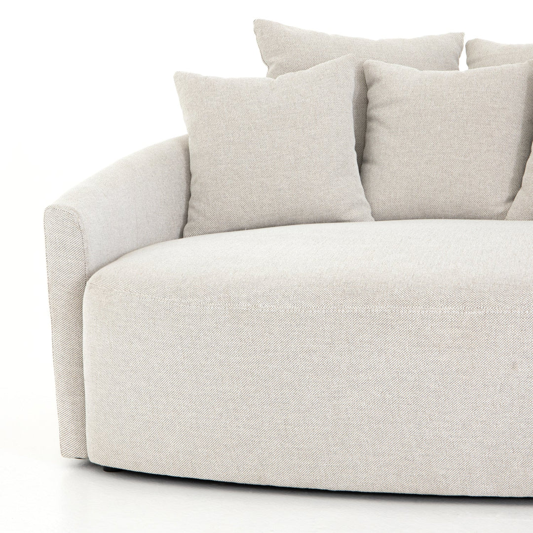 CHLOE ROUND MEDIA LOUNGER: BISQUE