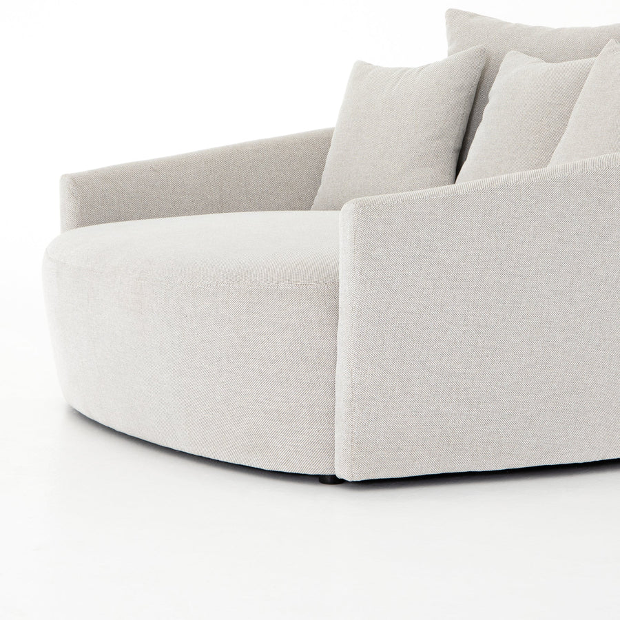 CHLOE ROUND MEDIA LOUNGER: BISQUE