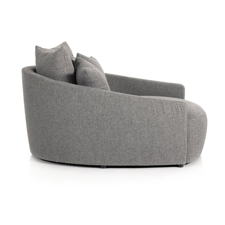 CHLOE ROUND MEDIA LOUNGER: CHARCOAL