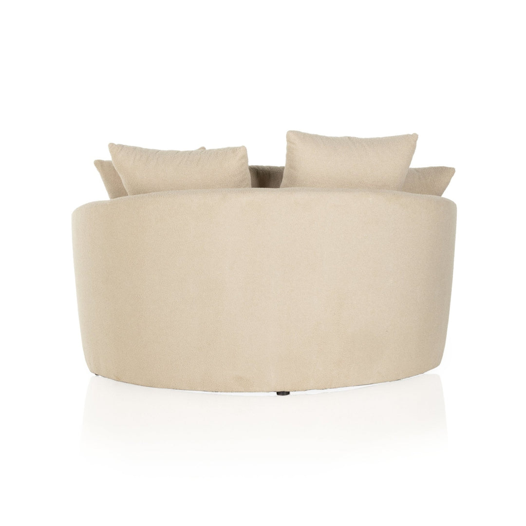 CHLOE ROUND MEDIA LOUNGER: SAND