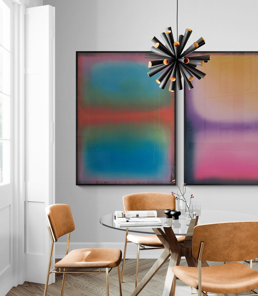 "CHROMATIC DIFFUSION I" METAL ART