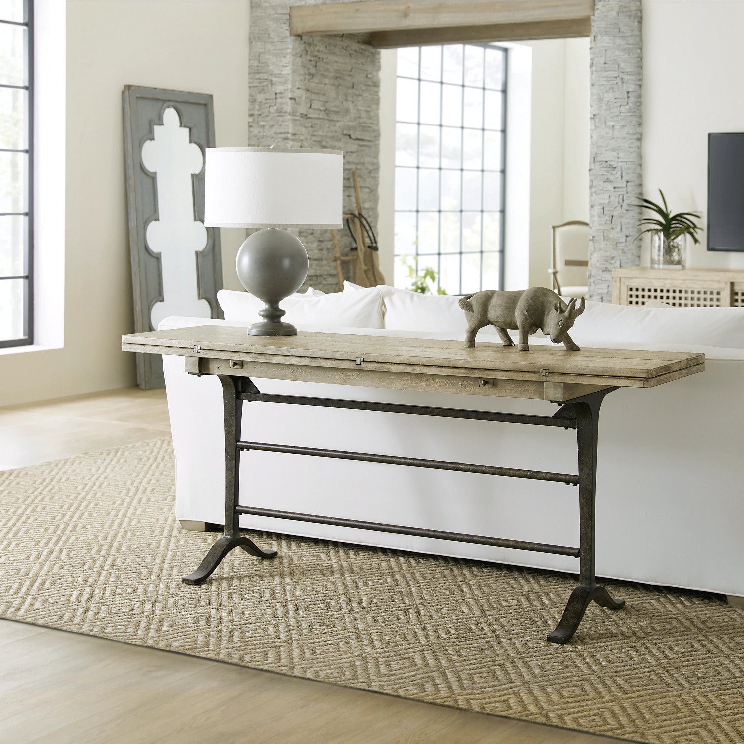 カウンターテーブル・ハイテーブル d-bodhi celebes console table Wood 2-Drawer TV Stand Console Table - Brown by iNSPIRE Q