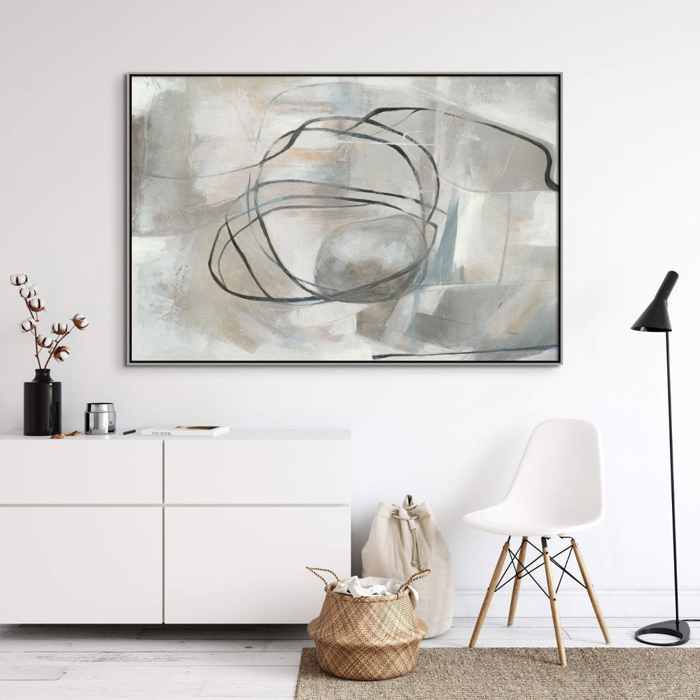 "CIRCULAR PATH I" CANVAS ART