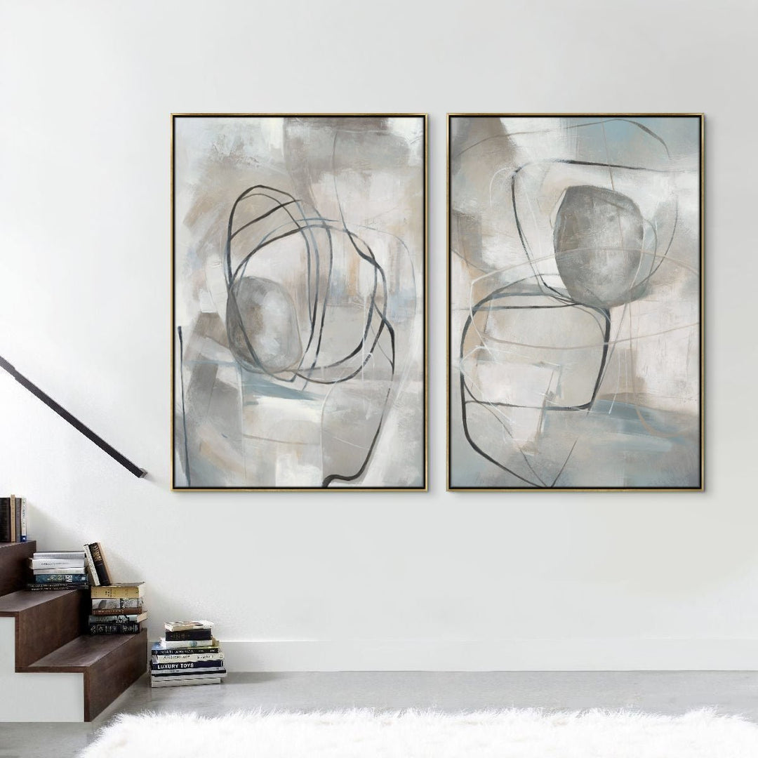 "CIRCULAR PATH I" CANVAS ART