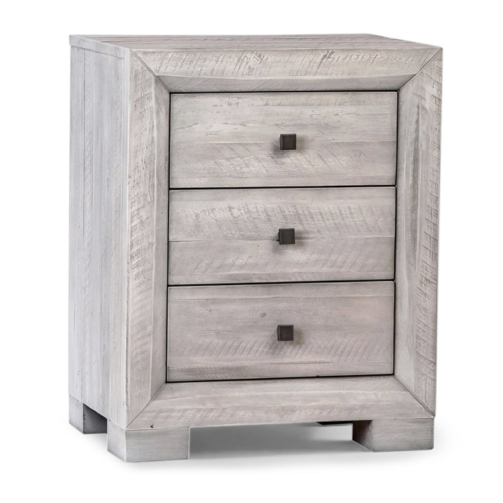 CLANCY RUSTIC GREY WASH NIGHTSTAND