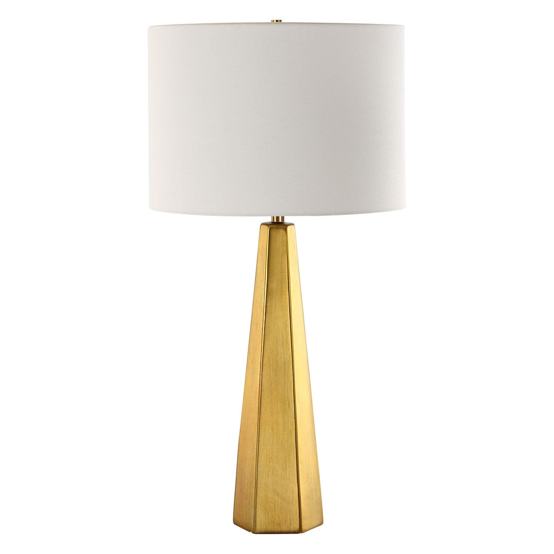 CLARA GOLD CERAMIC TABLE LAMP