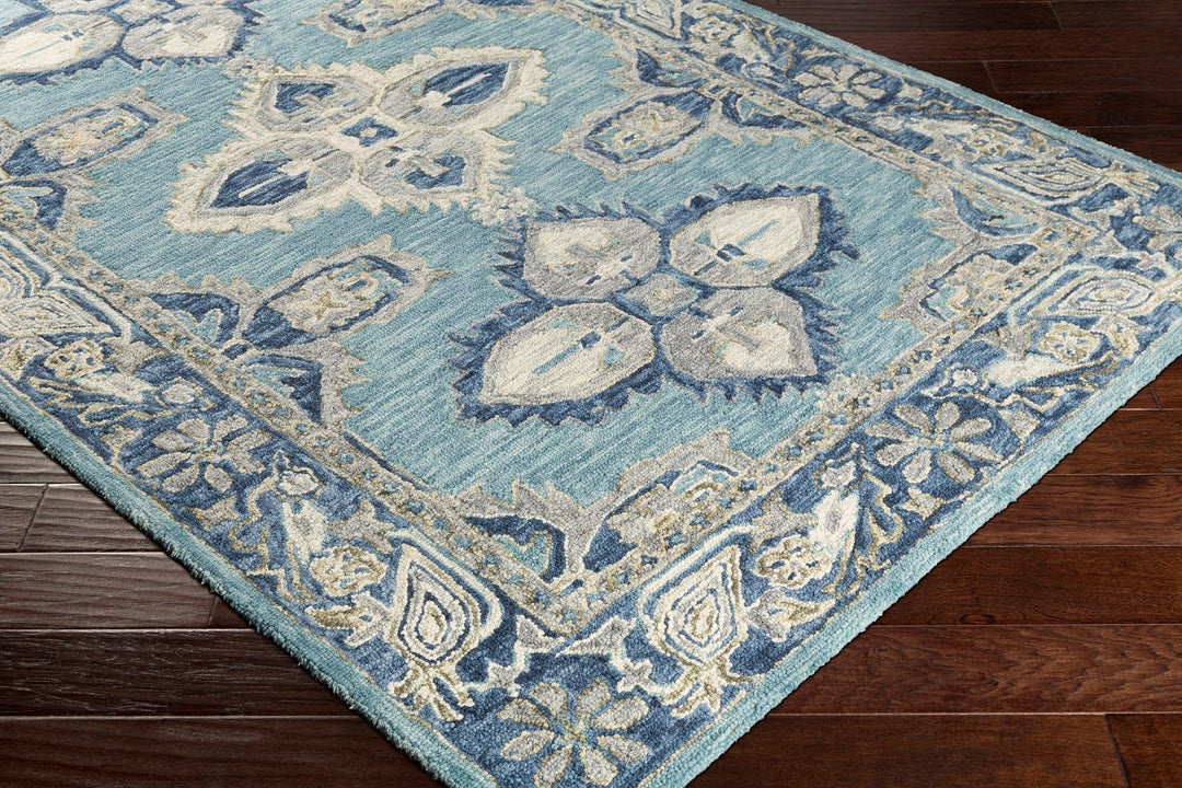 CLARA WOOL RUG: DENIM