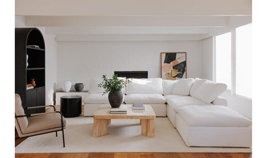 CLAY MODULAR SECTIONAL: CREAM WHITE