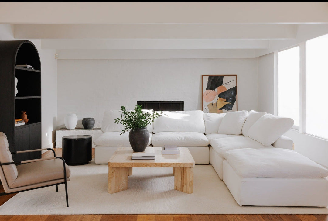 CLAY MODULAR SECTIONAL: CREAM WHITE