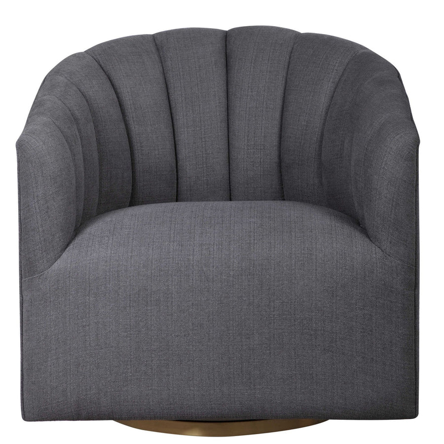 CLEO CHANNEL TUFTED SWIVEL CHAIR