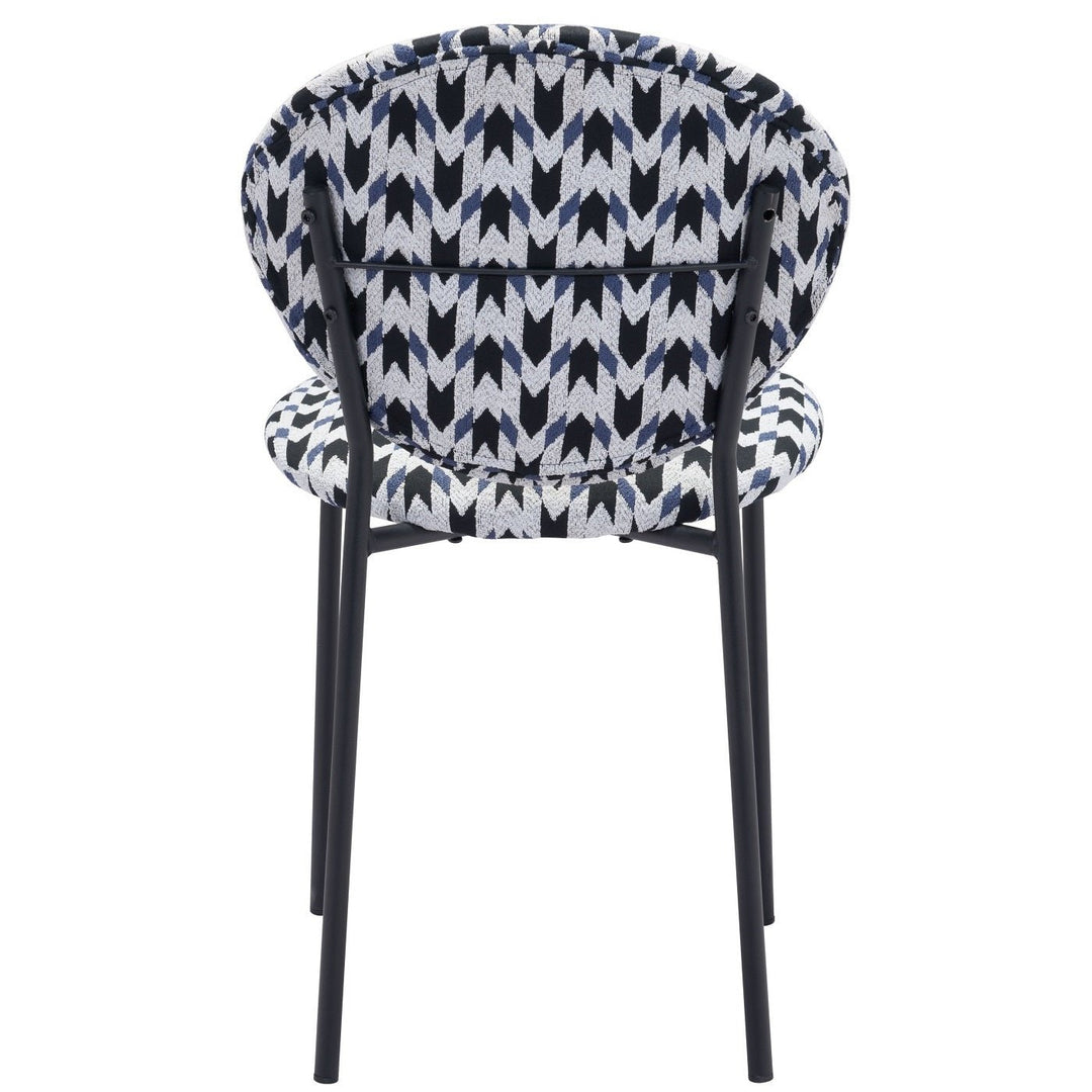 CLYDE GEOMETRIC PRINT DINING CHAIR | SET OF 2