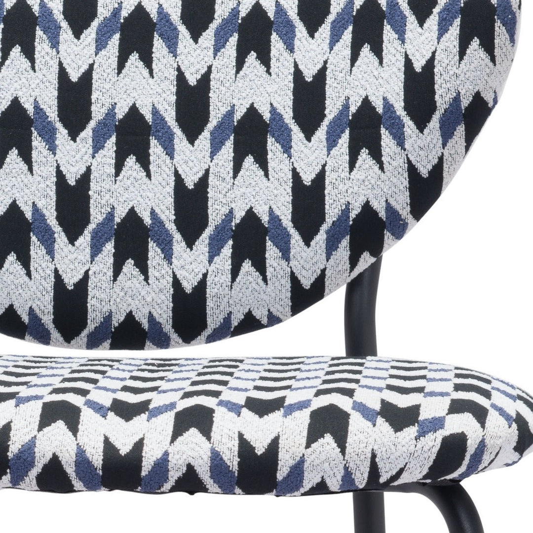 CLYDE GEOMETRIC PRINT DINING CHAIR | SET OF 2