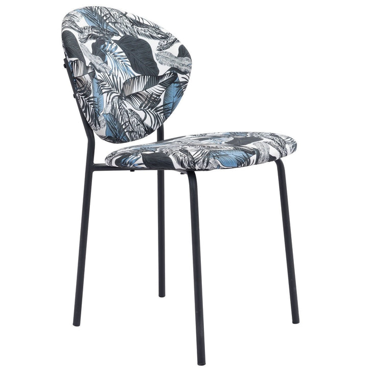 CLYDE PALM PRINT DINING CHAIR | SET OF 2